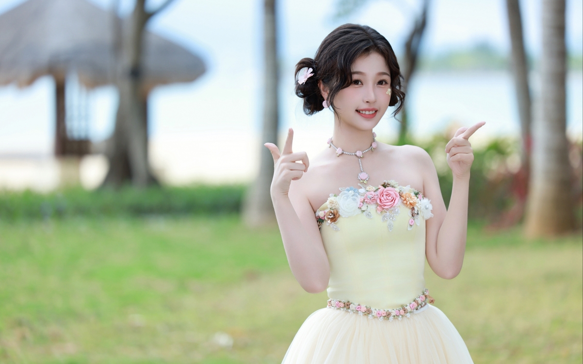 旅行可爱美女虞书欣4k壁纸